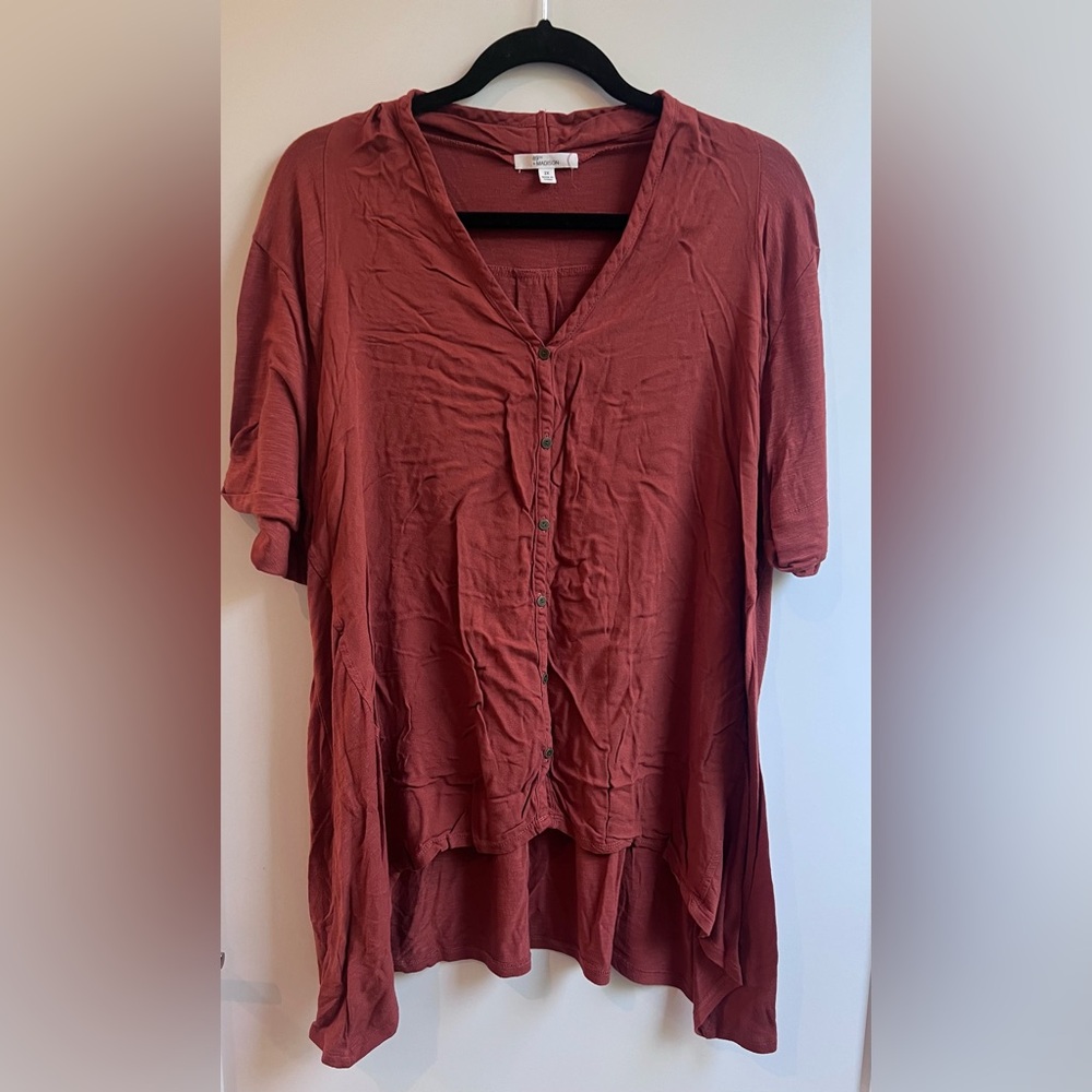 89th & Madison Terracotta Button-Down Shirt